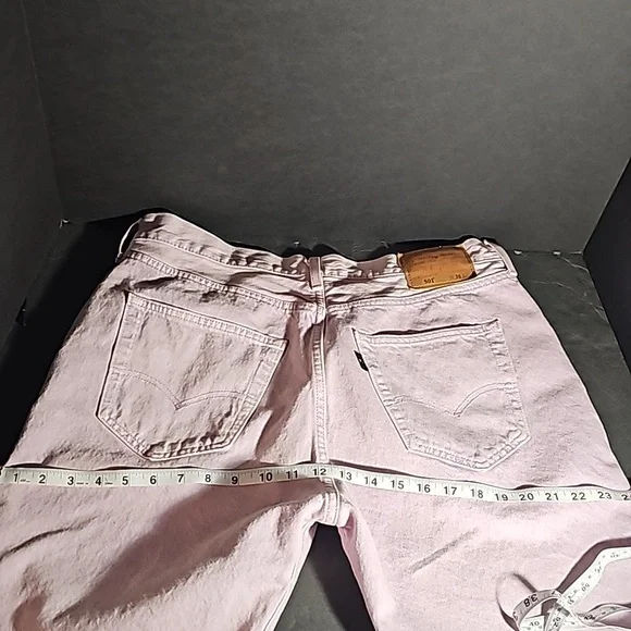 Levi’s 501 Baggy Lilac Purple Jean Shorts 36x9 Jorts Loose Skater Button Fly - Picture 15 of 16